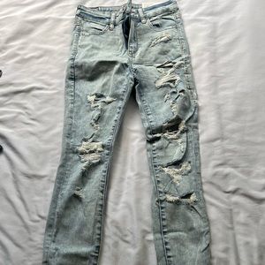 american eagle ripped jeans